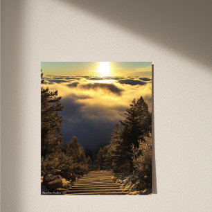 Manitou Incline Sunrise Above The Clouds Photo Print
