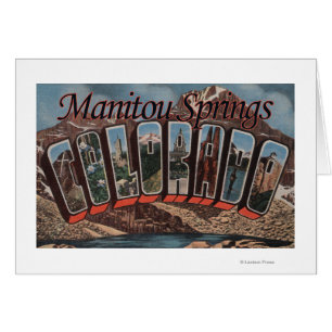 Manitou Springs, Colorado - Large Letter Scenes