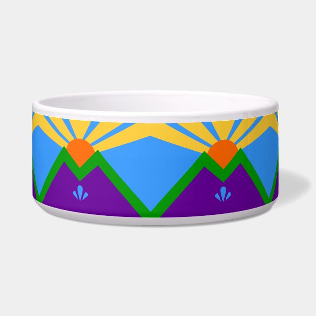 Manitou Springs Flag Pet Bowl (Front)