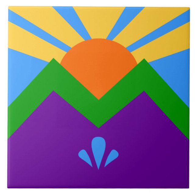 Manitou Springs Flag Tile (Front)