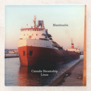 Manitoulin CSL glass coaster