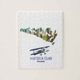 Manitoulin Island Canada map Jigsaw Puzzle
