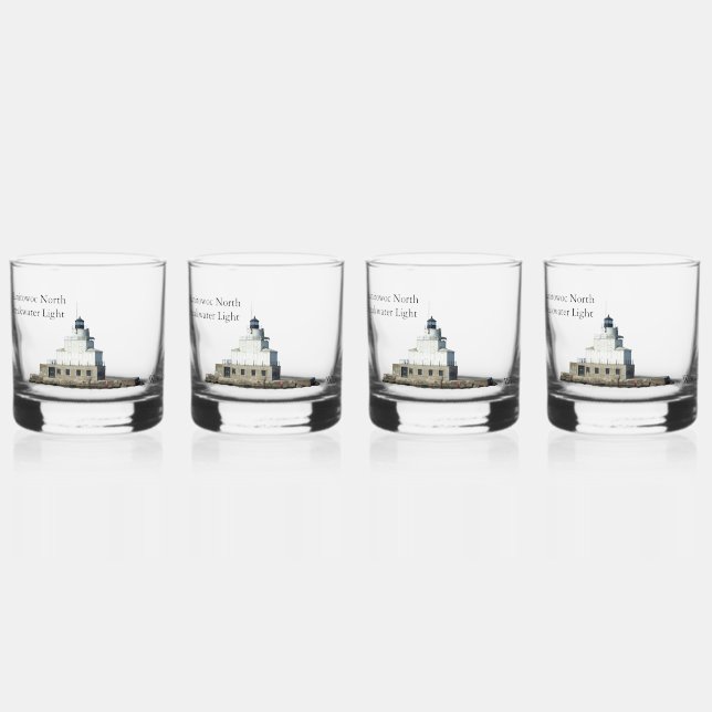 Manitowoc North Breakwater Light glass (Front)