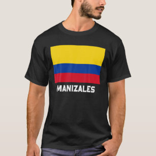 Manizales Colombia Flag Emblem Escudo Bandera Cres T-Shirt