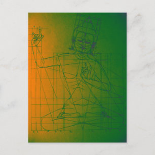 Manjushri Sketch Postcard