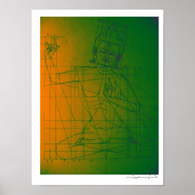 Manjushri Sketch Poster (Front)