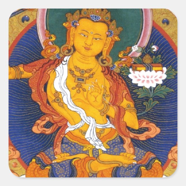 MANJUSHRI TIBET MYTHOLOGY SQUARE STICKER (Front)