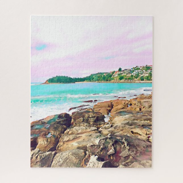 Manly Beach ocean surf Australia travel Jigsaw Puzzle (Vertical)