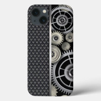 Manly Exposed Gears and Mesh Pattern