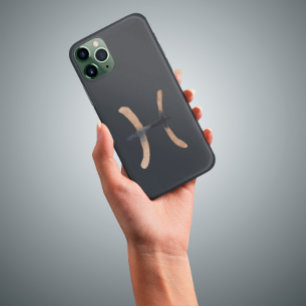 Manly Graphite Pisces Zodiac Sign iPhone 11 Case