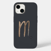 Manly Graphite Scorpio Zodiac Sign  Case-Mate iPhone Case (Back)