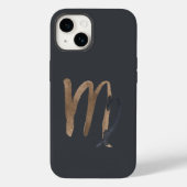 Manly Graphite Virgo Zodiac Sign Case-Mate iPhone Case (Back)