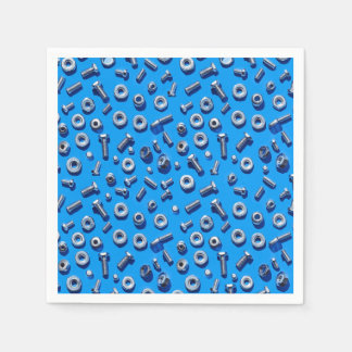 Manly Man Gear Head Nuts and Bolts Napkins