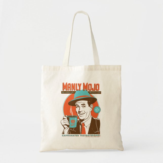 Manly Mojo Coffee Tote Bag (Front)