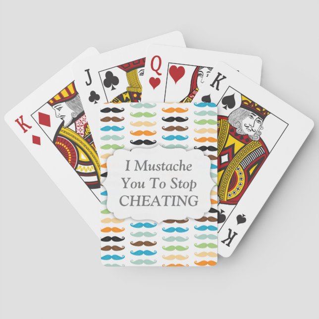 Manly Moustaches Playing Cards (Back)