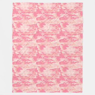 Manly Pink Camo Fleece Blanket