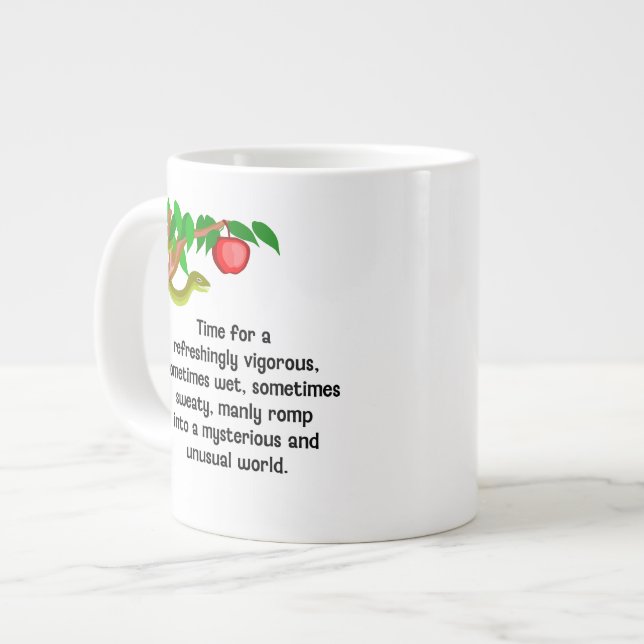 Manly Romp Large Coffee Mug (Front Left)