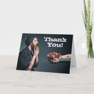 Manly Thank You Card