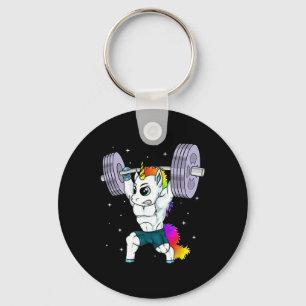 Manly Unicorn Bodybuilding Muscle Funny Workout Gy Key Ring