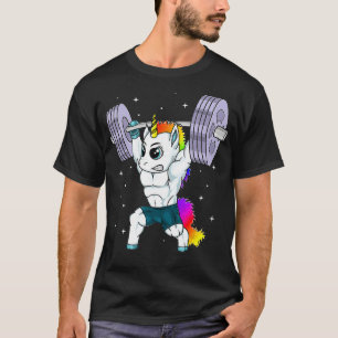 Manly Unicorn Bodybuilding Muscle Funny Workout T-Shirt