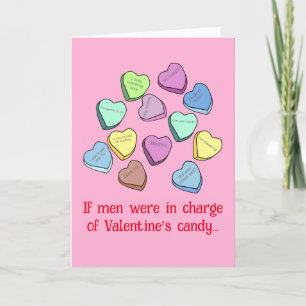 Manly Valentine Candy card
