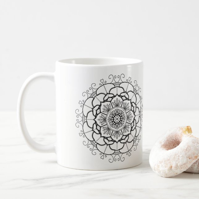 Manna Mandala Coffee Mug (With Donut)