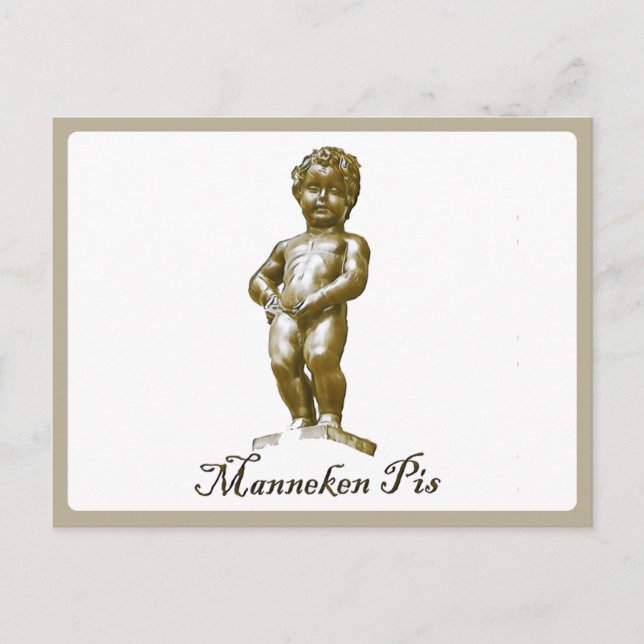 Manneken Pis - Belgium - Brussels - Bruxelles Postcard (Front)