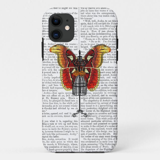 Mannequin Red And Yellow Butterfly Case-Mate iPhone Case (Back)