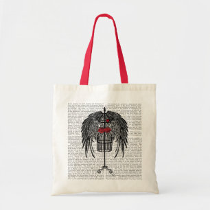 Mannequin With Black Wings Tote Bag