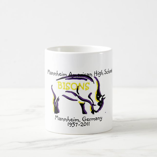 Mannheim Bison Mascot Coffee Mug (Center)