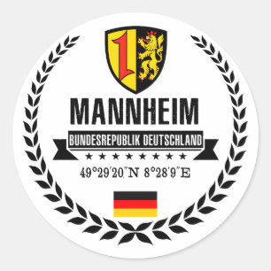 Mannheim Classic Round Sticker