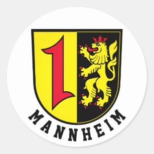 Mannheim coat of Arms Classic Round Sticker