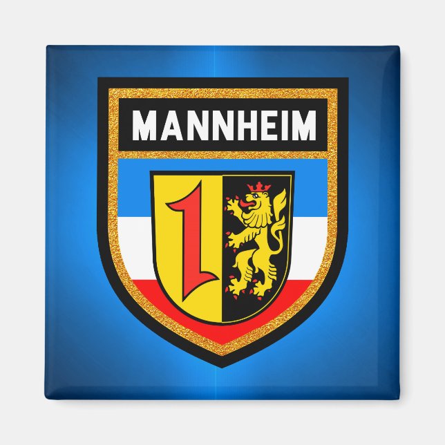 Mannheim Flag Magnet (Front)