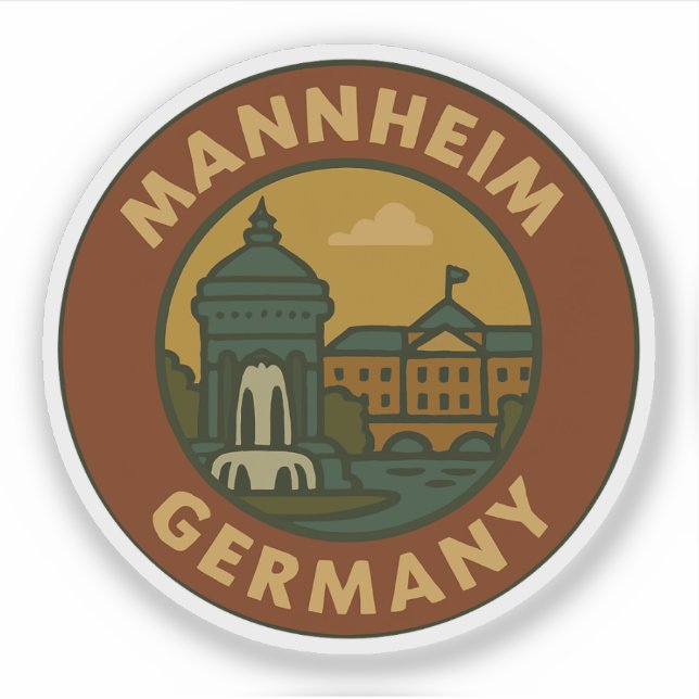 Mannheim Germany City Art (Front)
