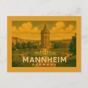 Mannheim Germany City Art Postcard