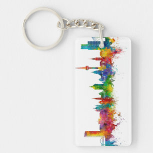 Mannheim Germany Skyline Key Ring