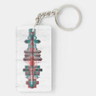 Mannheim Germany Skyline Key Ring