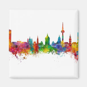 Mannheim Germany Skyline Magnet