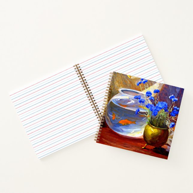 Mannheim - Goldfish Bowl and Flowers Notebook (Inside)