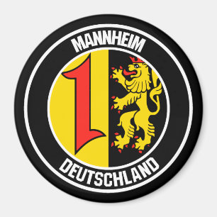 Mannheim Round Emblem Magnet