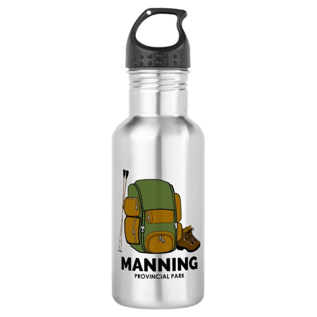 Manning Provincial Park Backpack 532 Ml Water Bottle (Front)