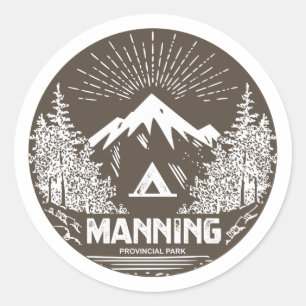 Manning Provincial Park Classic Round Sticker