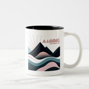 " Manning Provincial Park Coloured Hills" Two-Tone Coffee Mug