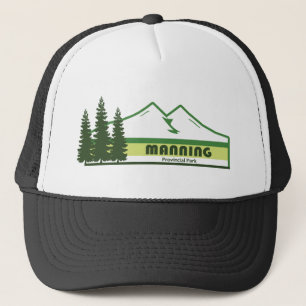 Manning Provincial Park Green Stripes Trucker Hat