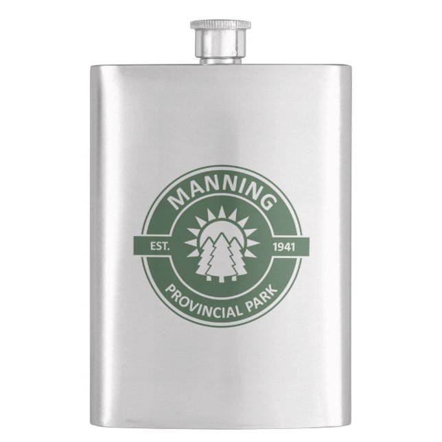 Manning Provincial Park Hip Flask (Front)