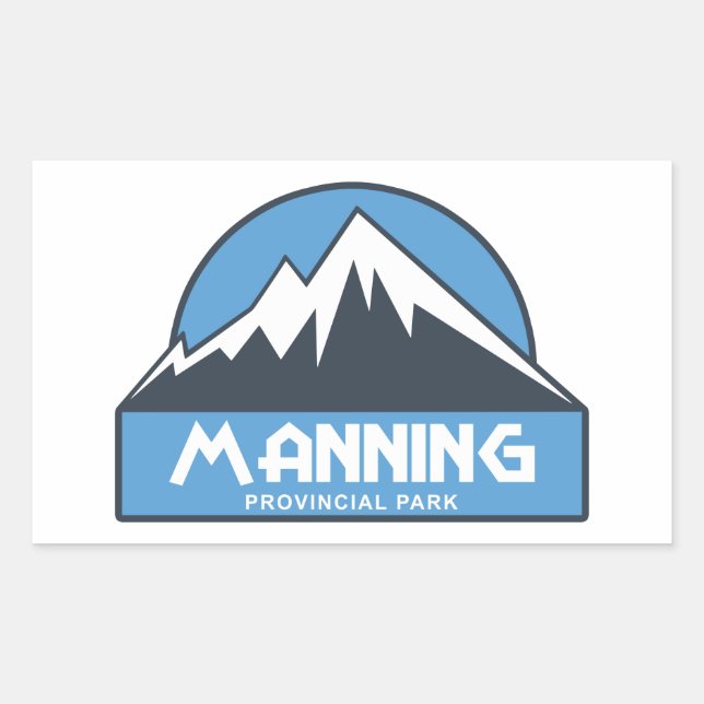 Manning Provincial Park Rectangular Sticker (Front)