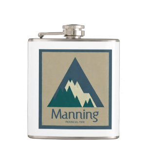 Manning Provincial Park Rustic Hip Flask