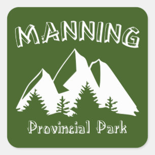 Manning Provincial Park Square Sticker