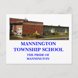 MANNINGTON TOWNSHIP SCHOOL POST CARD