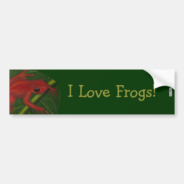 Manny The Mantella (Frog) Bumper Sticker (Front)